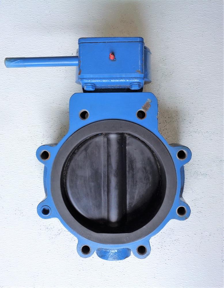 Media 8" Gear Operated Butterfly Valve, Carbon Steel Body, #8WCB-150CWP